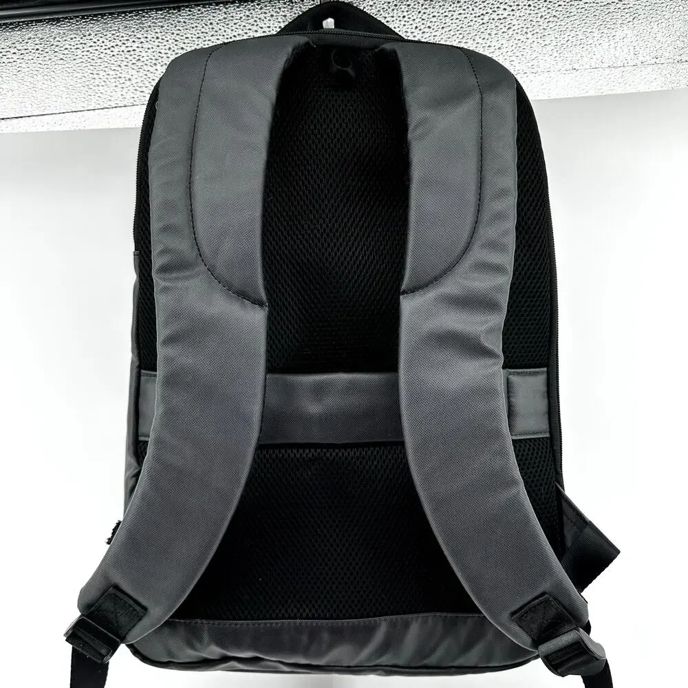 Samsonite Backpack Travel Bag Laptop Multi Pockets Gray Black One Size
